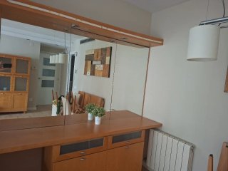 Aparador comedor haya con espejo y luz