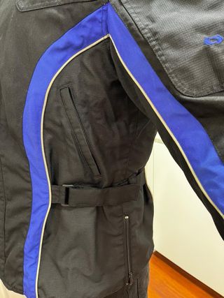 Chaqueta Moto Negra y Azul Talla XL