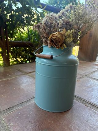 Lechera turquesa para decorar