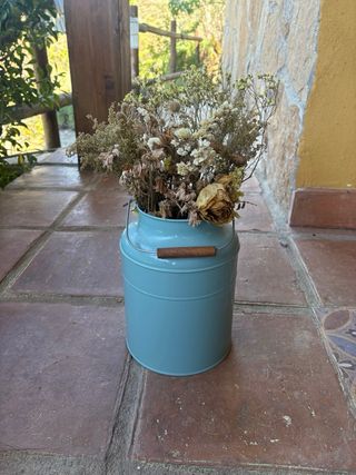 Lechera turquesa para decorar