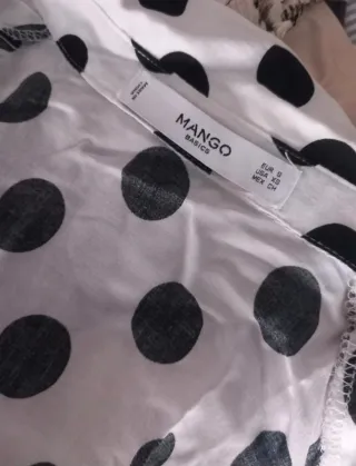 Camisa lunares Mango Talla S