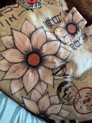 Bolso Desigual Flores y Estampado Asiático