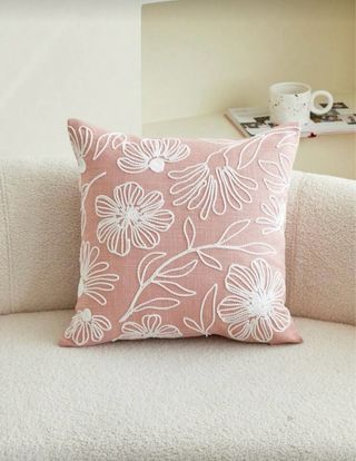 2Ud.Fundas para Cojínes de 45x45.Bordado Florales