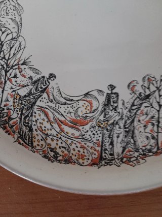 Piatto da collezione decorato