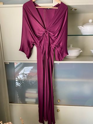 Vestido Zara Morado Talla XS