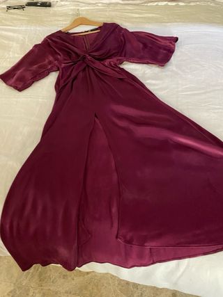 Vestido Zara Morado Talla XS
