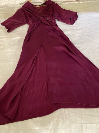 Vestido Zara Morado Talla XS