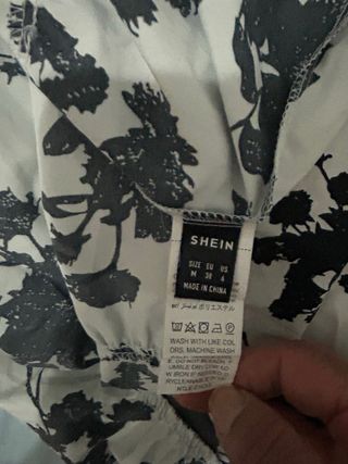 Vestido largo estampado floral talla M