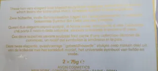 Jabones Avon Set Caja Morado Blanco