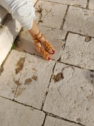 Sandalias Romanas Tejidas a Mano