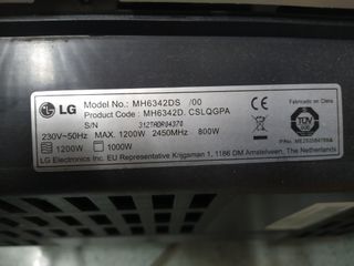 Microondas LG Digital plateado