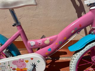 Bicicleta infantil Peppa Pig rosa