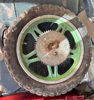 Manillar y eje delantero/trasero moto minicross