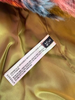 Abrigo pelo estampado floral Uterqüe