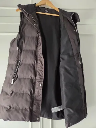 Chaleco acolchado Zara negro