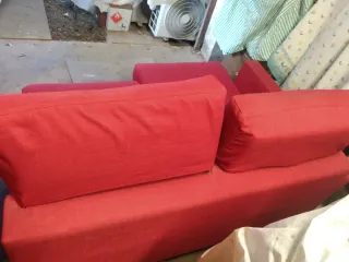 Sofá Chaiselongue 3 Plazas Rojo a Medida
