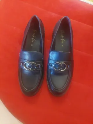 Zapatos mocasines negros mujer talla 39