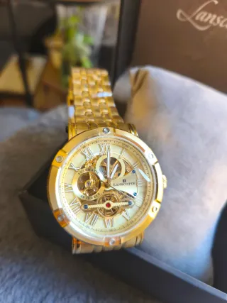 Reloj Lanscotte Automático Dorado