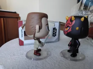 Funko Pop Obi-Wan y Darth Maul Star Wars