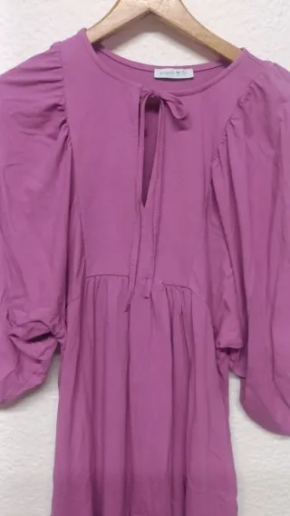 Vestido Pinpon Lily Morado Talla Única