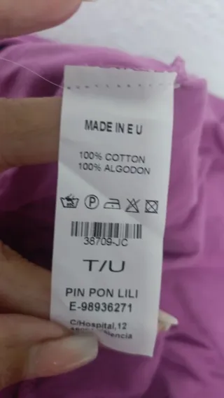 Vestido Pinpon Lily Morado Talla Única