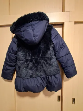 Chaqueta azul marino con pelo, adolescente 12 años