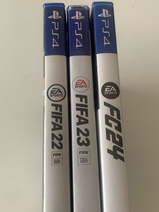 Pack FIFA 22, 23 y FC 24 PS4