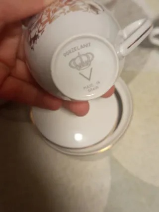 Juego de café porcelana .