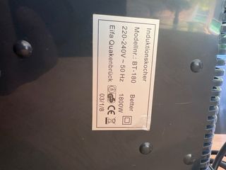 Placa Inducción ART-LAND Portátil