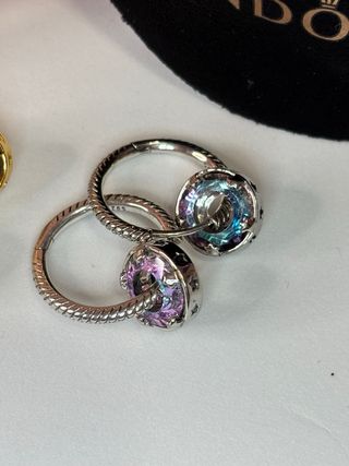 Pandora Pendientes Aro Circonita Multicolor