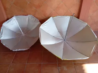 2 Sombrillas Playa 180cm y 140cm