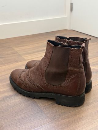 Botines Högl Marrón Cuero Talla 36 (24cm)