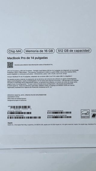 MacBook Pro M4 14” 512GB