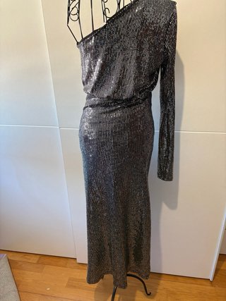Vestido Prata One Shoulder da marca Q Guapa S
