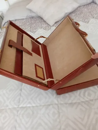 Maletín porta documentos piel marrón