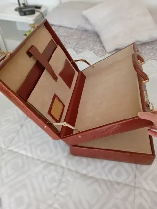 Maletín porta documentos piel marrón