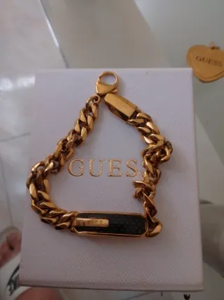 Pulsera Guess Acero Bañado en Oro