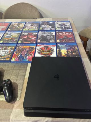 Pack PS4 Slim + 3 Mandos + 15 Juegos