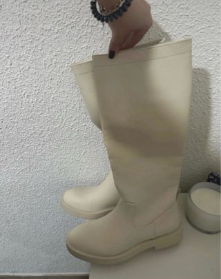 Botas de agua beige