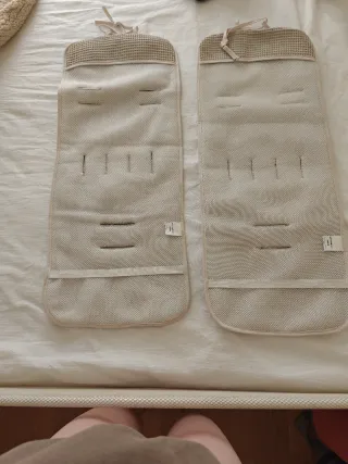 Colchonetas carrito gemelar beige