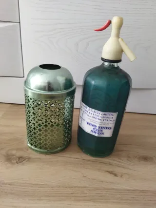 Sifón vino/agua, metal decorativo embellecedor
