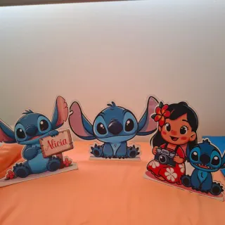 Figura Decorativa Stitch Cumpleaños