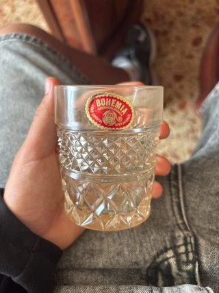 Set Licor Cristal Bohemia Decantador Vasos