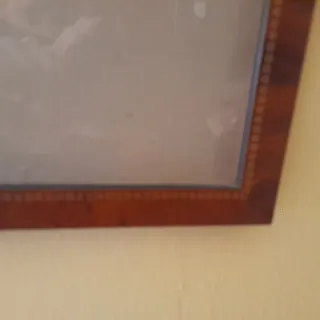 2 Cornici Vintage Legno Vetro