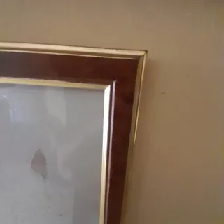 2 Cornici Vintage Legno Vetro