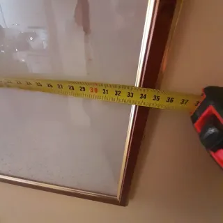 2 Cornici Vintage Legno Vetro