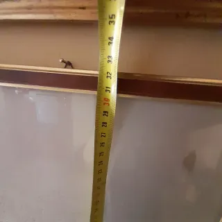2 Cornici Vintage Legno Vetro