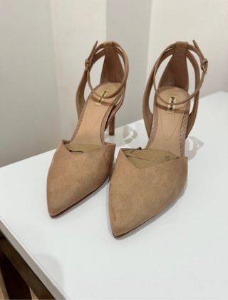 Zapatos Stradivarius Beige Tacón