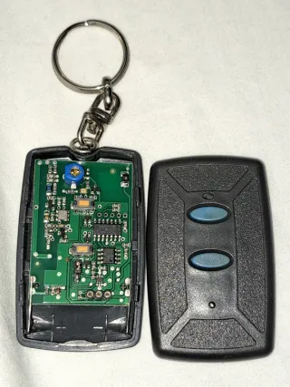 Mando Garaje Negro 2 Botones