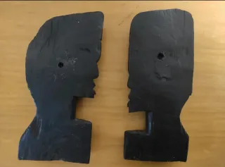 Figuras tribales de ébano